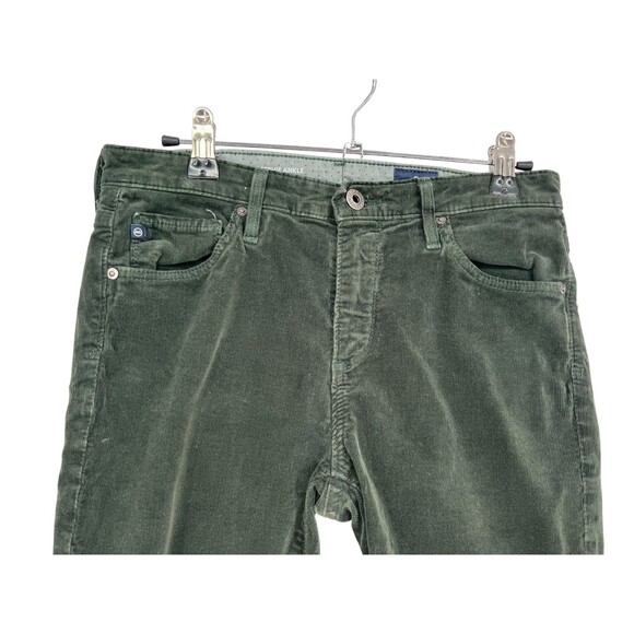 Adriano Goldschmied Pants Women's Size 27 R Green Corduroy Straight Leg - Picture 3 of 6